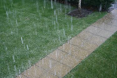 Os caminhos devem facilitar a drenagem com um leve caimento. Escolha bem o piso, para que não seja escorragadio em dias de chuva. Foto de William Hook
