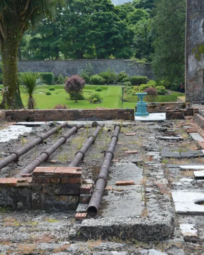 Sistema de Aquecimento de Estufas - Jardim da abadia de Kylemore